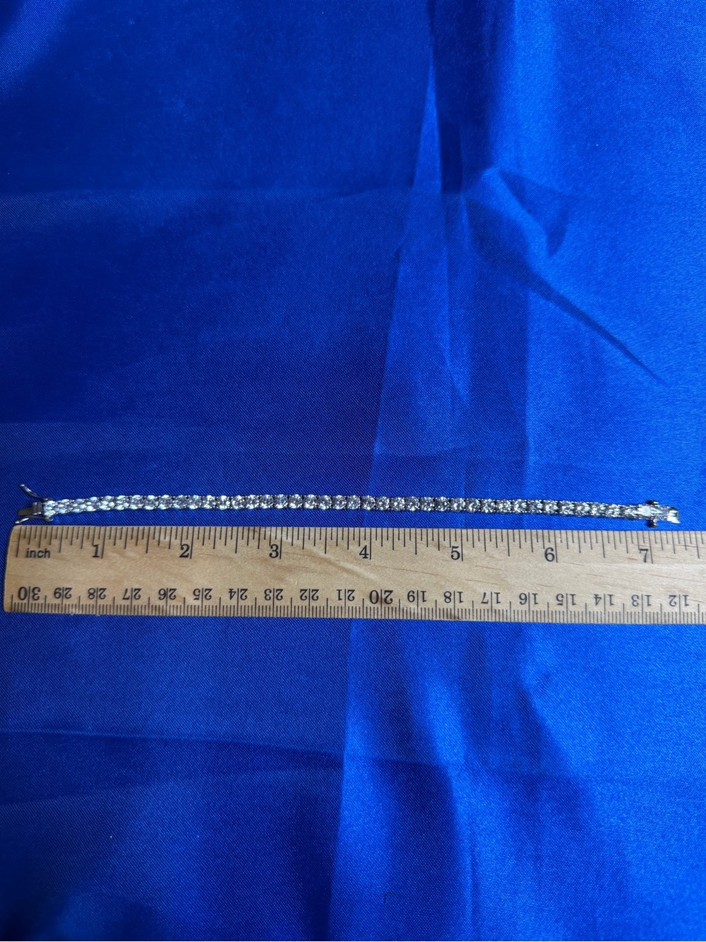 Tennis Bracelet Traditional White Gold Filled - Picture 4 of 4